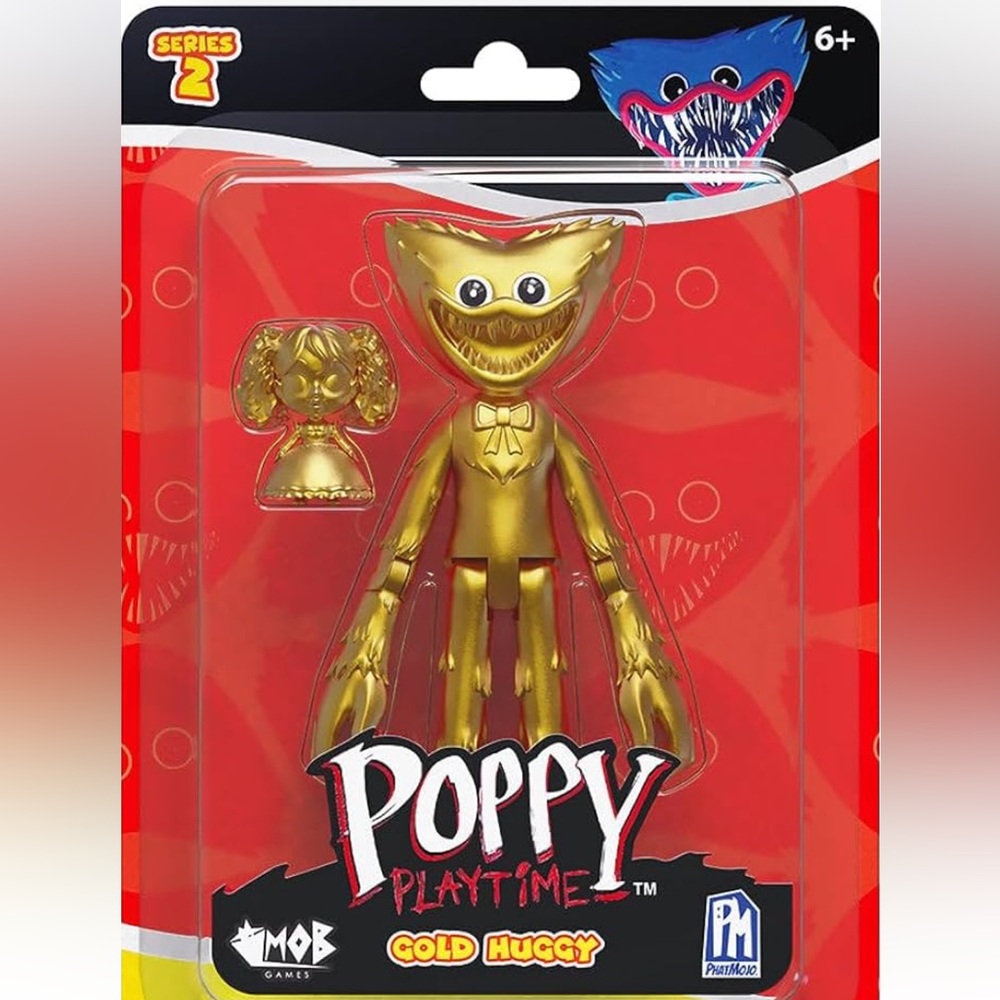 Poppy playtime Gold Huggy Wuggy Toy